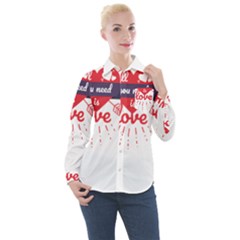 All You Need Is Love Women s Long Sleeve Pocket Shirt