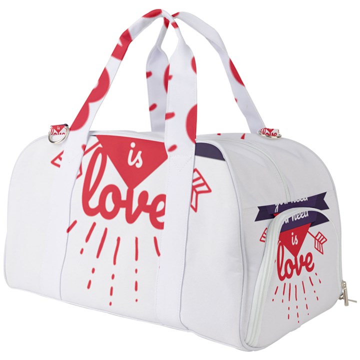 all you need is love Burner Gym Duffel Bag