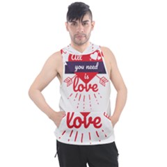 All You Need Is Love Men s Sleeveless Hoodie