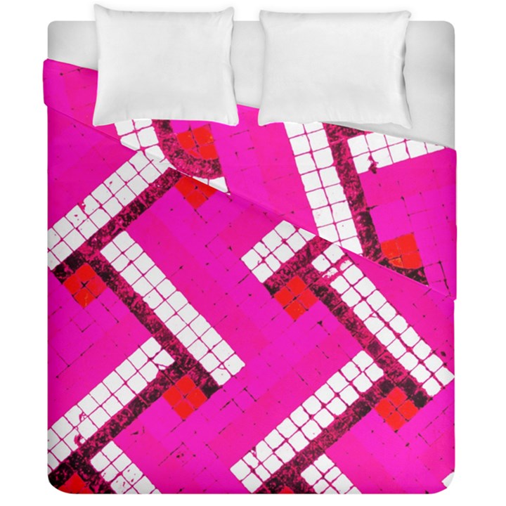 Pop Art Mosaic Duvet Cover Double Side (California King Size)