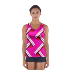 Pop Art Mosaic Sport Tank Top  by essentialimage365