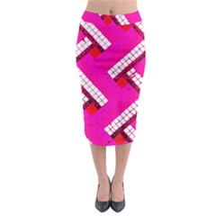 Pop Art Mosaic Midi Pencil Skirt by essentialimage365