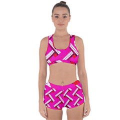 Pop Art Mosaic Racerback Boyleg Bikini Set by essentialimage365