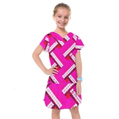 Pop Art Mosaic Kids  Drop Waist Dress by essentialimage365