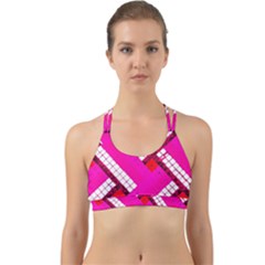 Pop Art Mosaic Back Web Sports Bra by essentialimage365