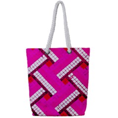 Pop Art Mosaic Full Print Rope Handle Tote (small) by essentialimage365