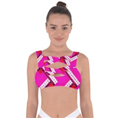 Pop Art Mosaic Bandaged Up Bikini Top by essentialimage365