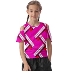 Pop Art Mosaic Kids  Butterfly Cutout Tee