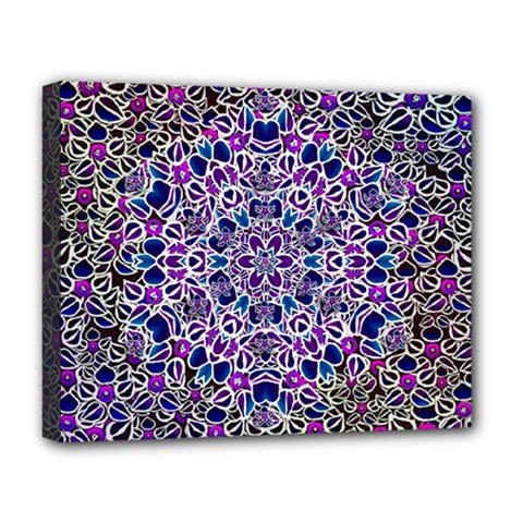 Digital Painting Drawing Of Flower Power Deluxe Canvas 20  X 16  (stretched) by pepitasart