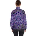 Digital Painting Drawing Of Flower Power Women s High Neck Windbreaker View2