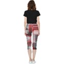 Abstract tiles, mixed color paint splashes, altered Inside Out Lightweight Velour Capri Leggings  View2