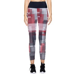 Abstract Tiles, Mixed Color Paint Splashes, Altered Pocket Leggings  by Casemiro