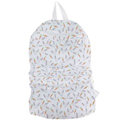 Cute Bunnies And Carrots Pattern, Light Colored Theme Foldable Lightweight Backpack by Casemiro