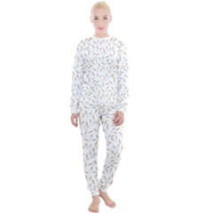 Cute Bunnies And Carrots Pattern, Light Colored Theme Women s Lounge Set by Casemiro