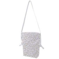 Cute Bunnies And Carrots Pattern, Light Colored Theme Folding Shoulder Bag by Casemiro