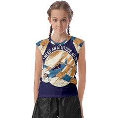 Airplane - I Need Altitude Adjustement Kids  Raglan Cap Sleeve Tee