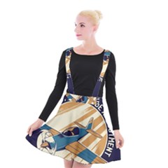 Airplane - I Need Altitude Adjustement Suspender Skater Skirt by DinzDas