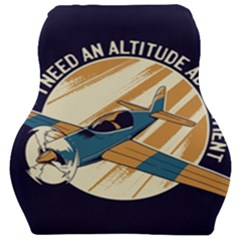 Airplane - I Need Altitude Adjustement Car Seat Velour Cushion 