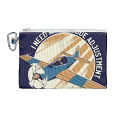 Airplane - I Need Altitude Adjustement Canvas Cosmetic Bag (large)