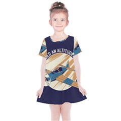 Airplane - I Need Altitude Adjustement Kids  Simple Cotton Dress by DinzDas