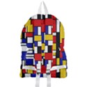 Stripes And Colors Textile Pattern Retro Foldable Lightweight Backpack View2