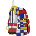 Stripes And Colors Textile Pattern Retro Foldable Lightweight Backpack View3