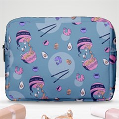 Japanese Ramen Sushi Noodles Rice Bowl Food Pattern 2 Make Up Pouch (large) by DinzDas