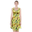 Tropical Island Tiki Parrots, Mask And Palm Trees Racerback Midi Dress View1