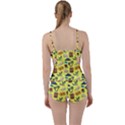 Tropical Island Tiki Parrots, Mask And Palm Trees Boyleg Tankini Set  View2