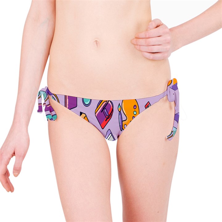 Back To School And Schools Out Kids Pattern Bikini Bottom