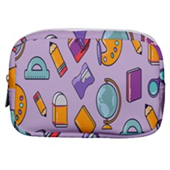 Back To School And Schools Out Kids Pattern Make Up Pouch (small) by DinzDas