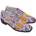 Back To School And Schools Out Kids Pattern Women Heeled Oxford Shoes View3