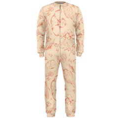 Thanksgiving Flowers And Gifts Pattern Onepiece Jumpsuit (men)  by DinzDas