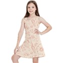 Thanksgiving Flowers And Gifts Pattern Kids  Lightweight Sleeveless Dress View1