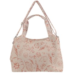 Thanksgiving Flowers And Gifts Pattern Double Compartment Shoulder Bag by DinzDas