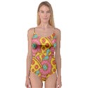 Fast Food Pizza And Donut Pattern Camisole Leotard  View1