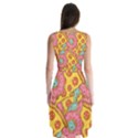 Fast Food Pizza And Donut Pattern Sleeveless Chiffon Dress   View2