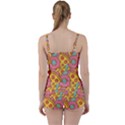 Fast Food Pizza And Donut Pattern Tie Front Two Piece Tankini View2