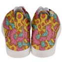 Fast Food Pizza And Donut Pattern Men s Mid-Top Canvas Sneakers View4