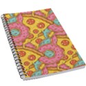 Fast Food Pizza And Donut Pattern 5.5  x 8.5  Notebook View1