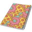 Fast Food Pizza And Donut Pattern 5.5  x 8.5  Notebook View2