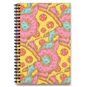 Fast Food Pizza And Donut Pattern 5.5  x 8.5  Notebook View3