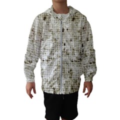 Geometric Abstract Sufrace Print Kids  Hooded Windbreaker by dflcprintsclothing