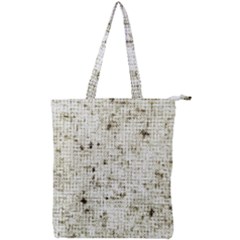 Geometric Abstract Sufrace Print Double Zip Up Tote Bag