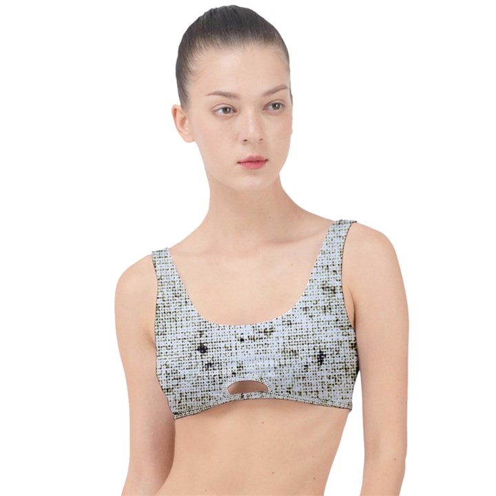 Geometric Abstract Sufrace Print The Little Details Bikini Top