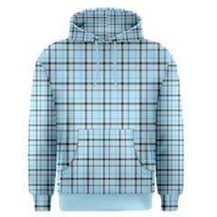 Sky Blue Tartan Plaid Pattern, With Black Lines Men s Core Hoodie by Casemiro