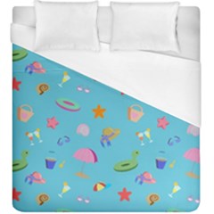 Summer  Beach  The Sun Duvet Cover (king Size) by SychEva