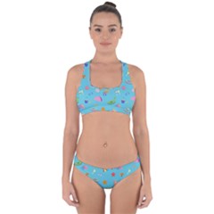 Summer  Beach  The Sun Cross Back Hipster Bikini Set by SychEva