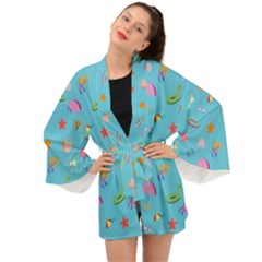 Summer  Beach  The Sun Long Sleeve Kimono by SychEva