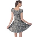 Steampunk Camouflage Design Print Cap Sleeve Dress View2